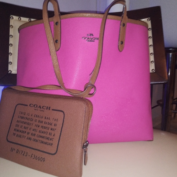 coach reversible tote bolsa